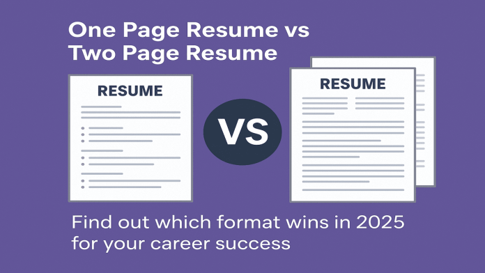 Resume One page