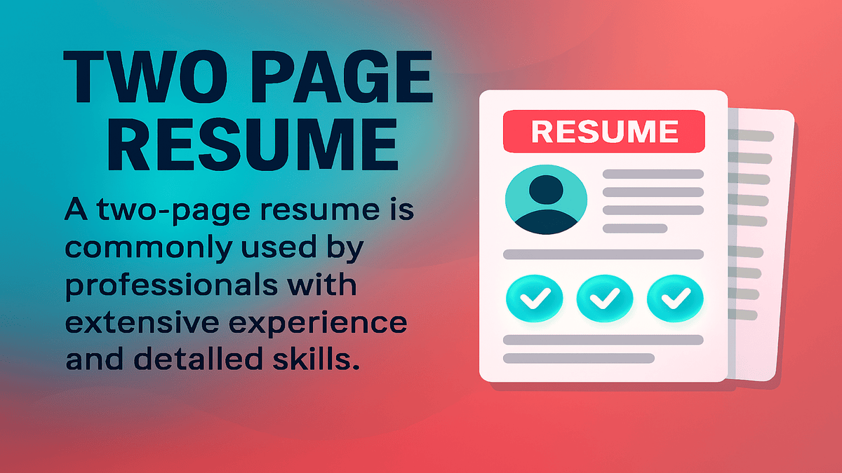 Two Page Resume