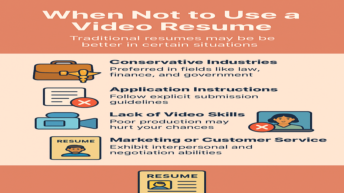 Video Resume Not to Use